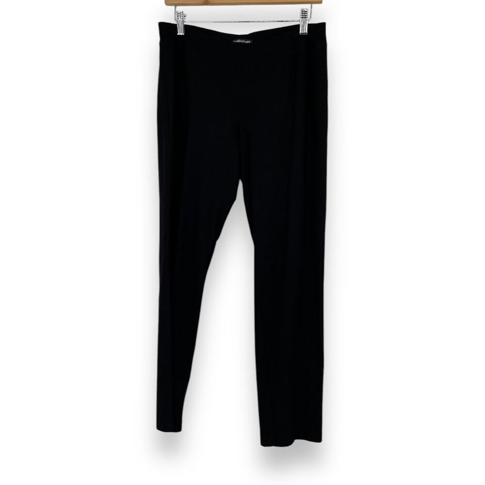 Eileen Fisher Women's S Black Straight Leg‎ Pull On Pants Casual Work